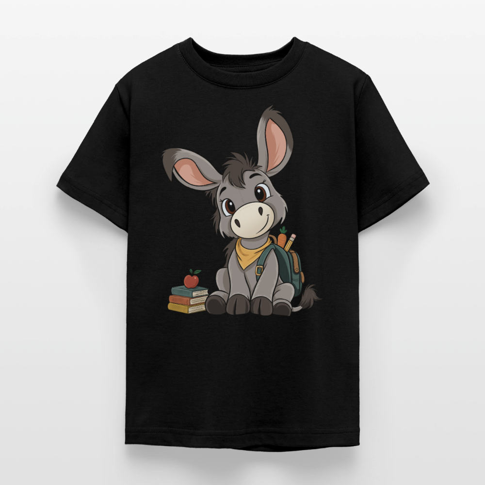 der-kleine-esel-classic-teenager-t-shirt - Schwarz