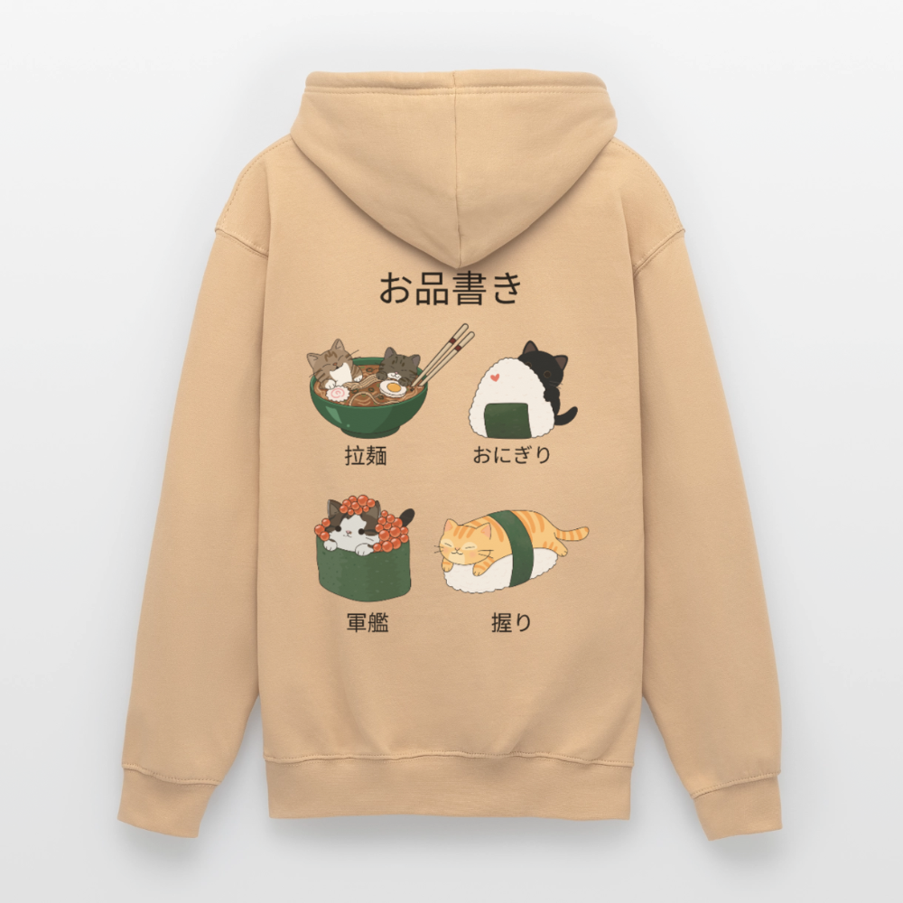 Sushi-Cats-unisex-hoodie - Pfirsich
