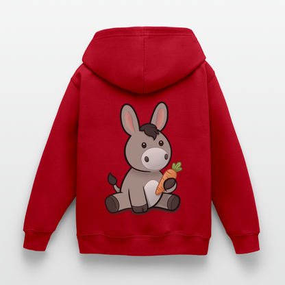 der-kleine-esel-kinder-hoodie - Rot