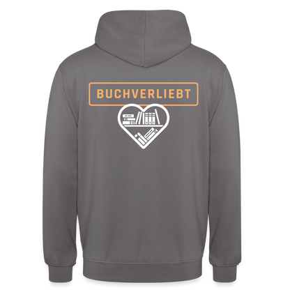buchverliebt-unisex-hoodie - Mittelgrau