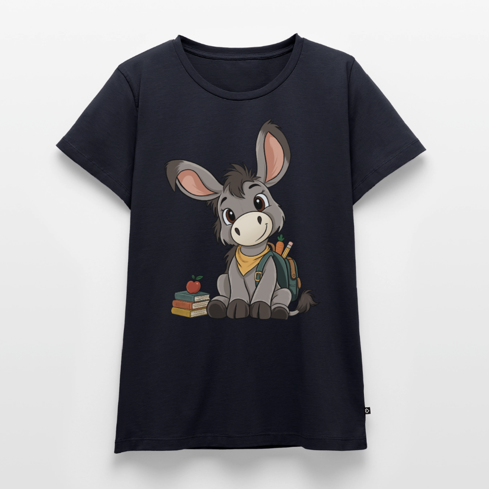 der-kleine-esel-classic-frauen-shirt - Navy