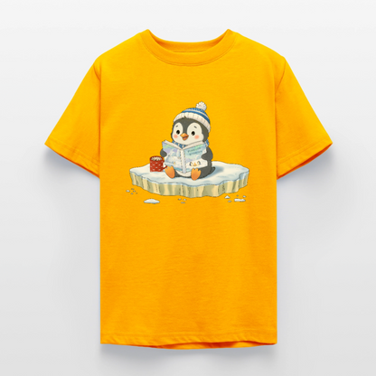 Cozy.Pinguin.Stories.Teenager.T-Shirt - Gold