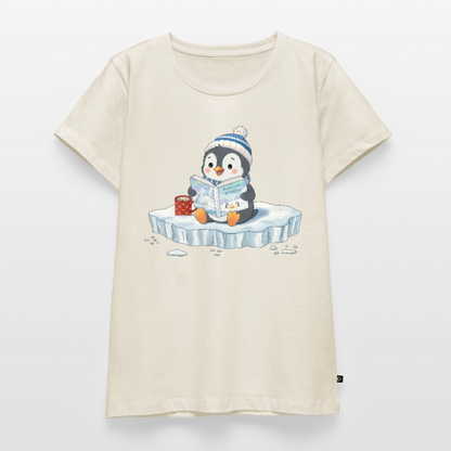 Cozy Pinguin Stories | Premium T-Shirt für Frauen - Naturweiß