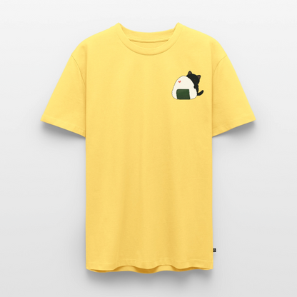 Sushi-Cats-Onigiri-männer-shirt - Pastellgelb