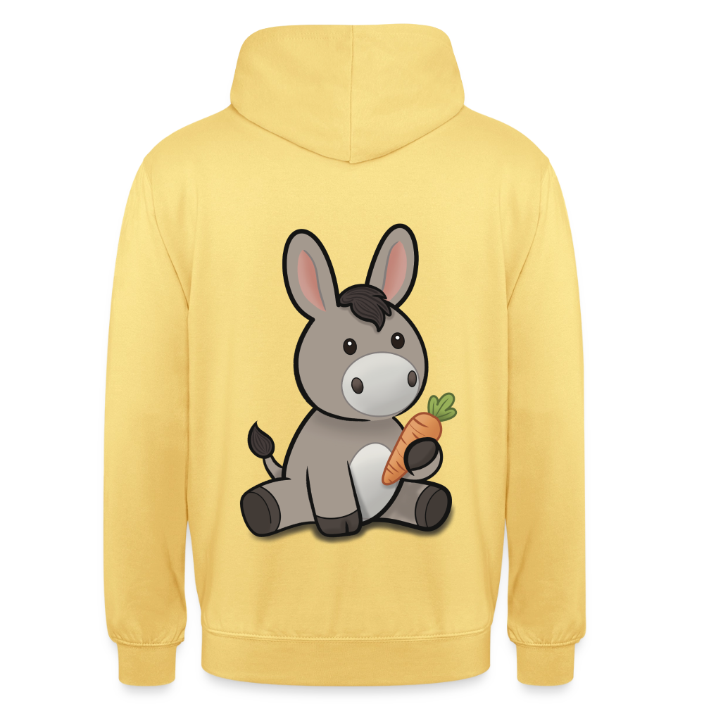 der-kleine-esel-unisex-hoodie - Zitronengelb