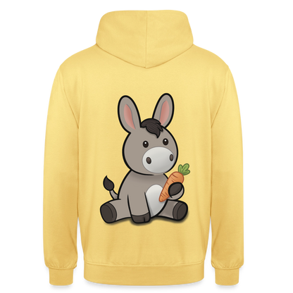 der-kleine-esel-unisex-hoodie - Zitronengelb