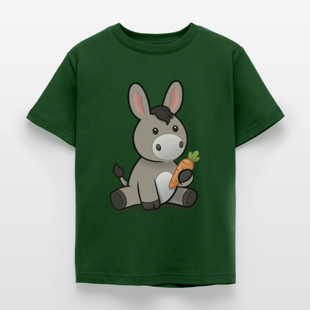 der-kleine-esel-kinder-t-shirt - Forstgrün 
