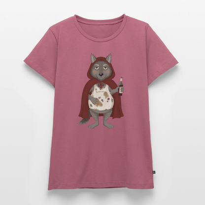 Der.asozial.wolf.frauen.shirt - Mauve