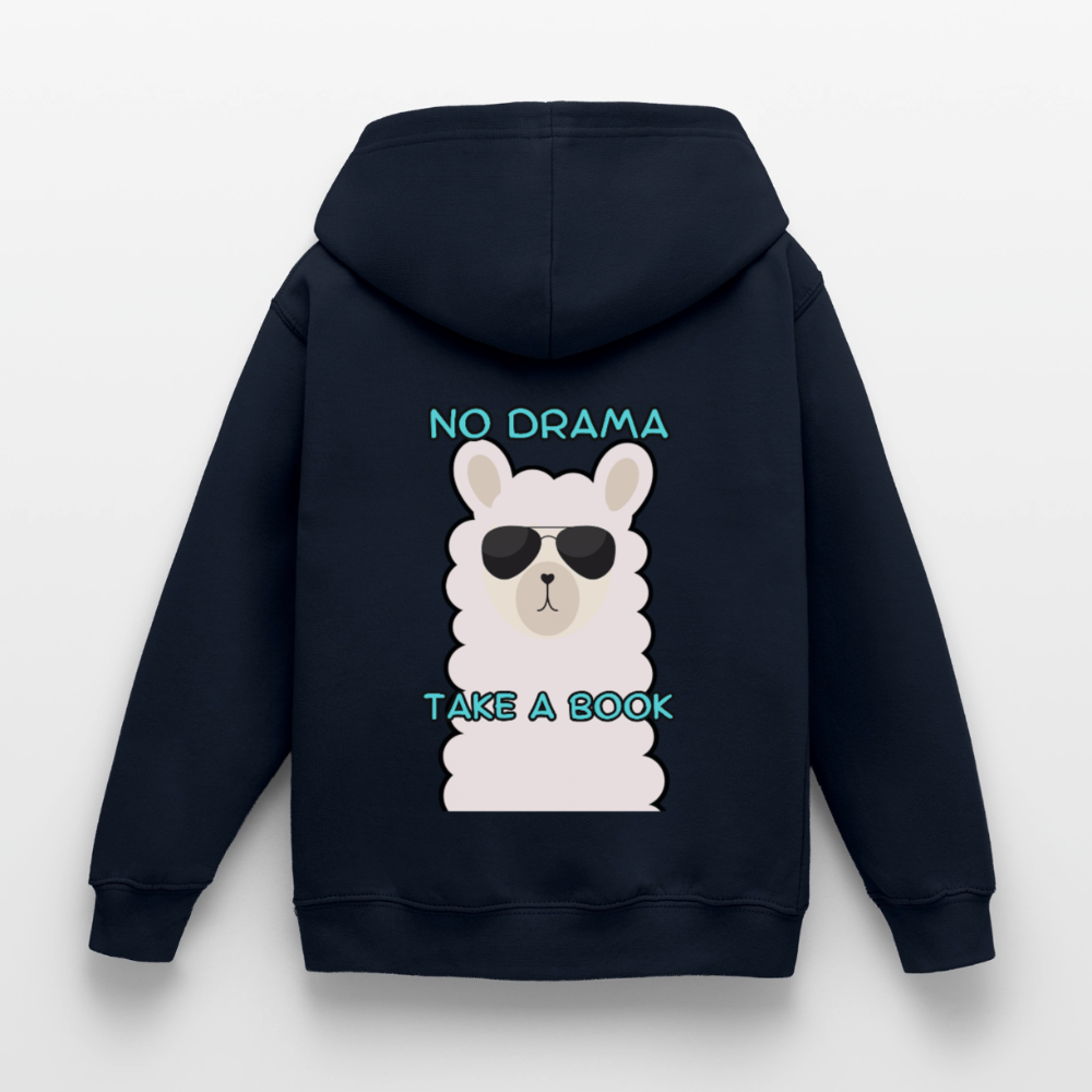 no-drama-kinder-hoodie - Navy