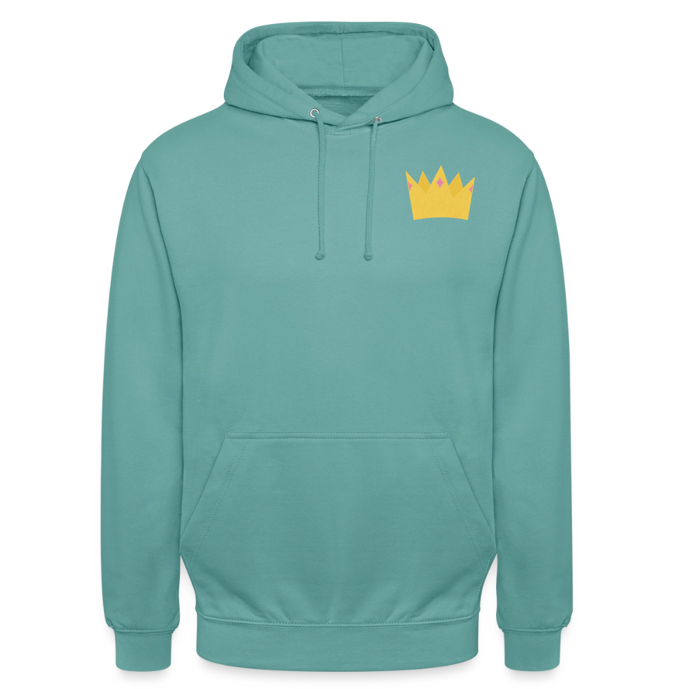 der.ungekuesste.froschkoenig.unisex.hoodie - Pastelltürkis