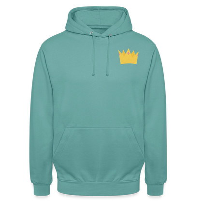 der.ungekuesste.froschkoenig.unisex.hoodie - Pastelltürkis