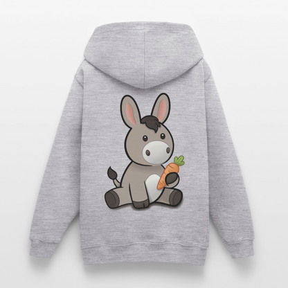der-kleine-esel-teenager-hoodie - Hellgrau meliert