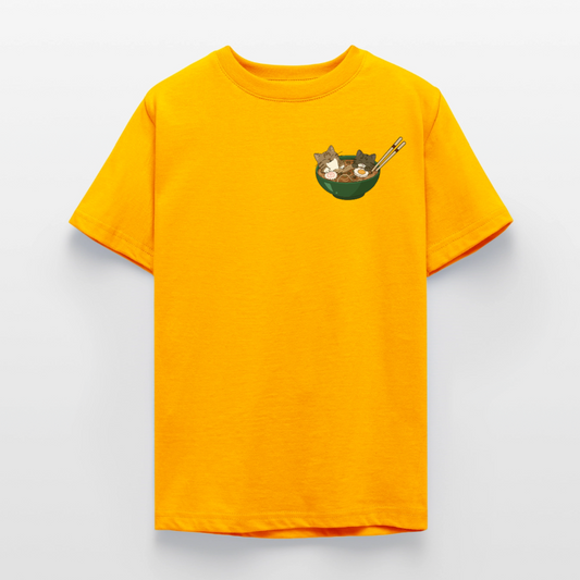 Sushi-Cats-ramen-teenager-kinder-t--shirt - Gold