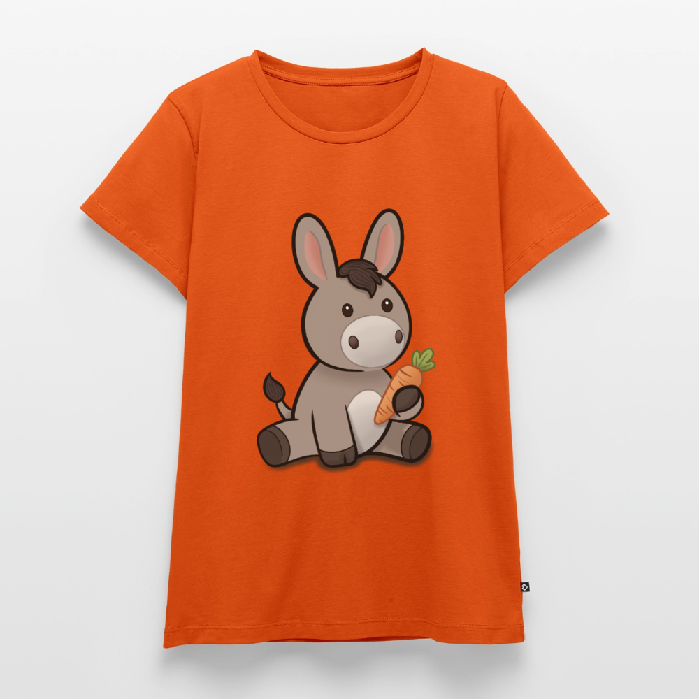der-kleine-esel-frauen-shirt - Orange 