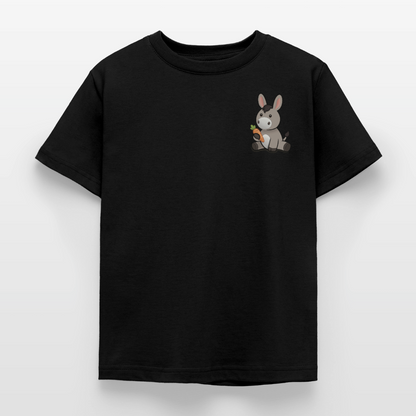 der-kleine-esel-kinder-t-shirt-pocket - Schwarz