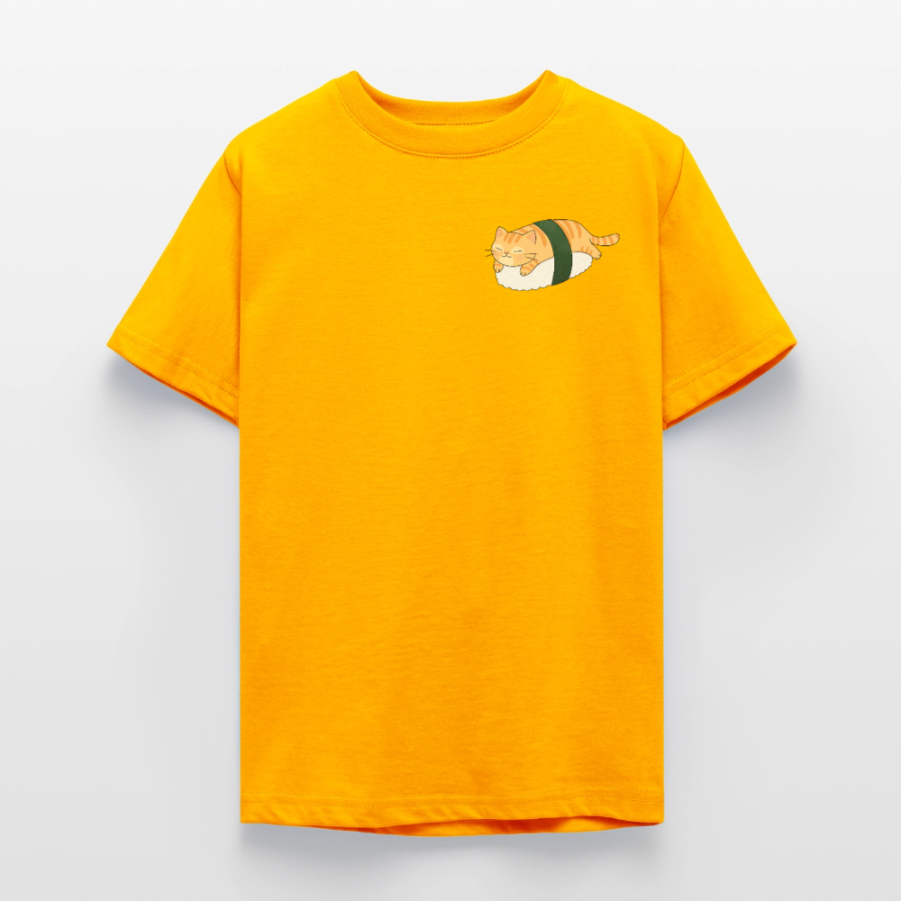 Sushi-Cats-Nigiri-teenager-kinder-t-shirt - Gold