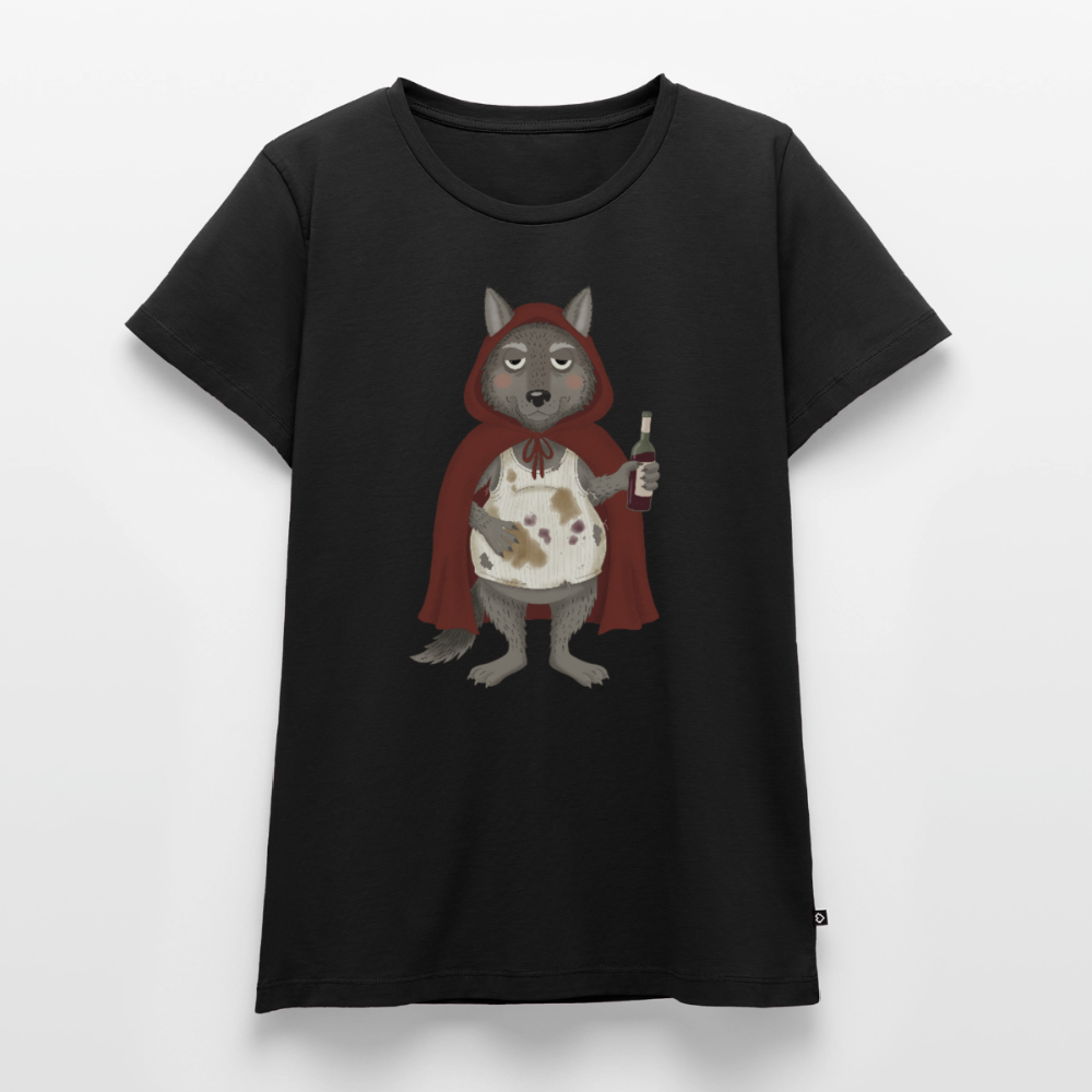Der.asozial.wolf.frauen.shirt - Schwarz
