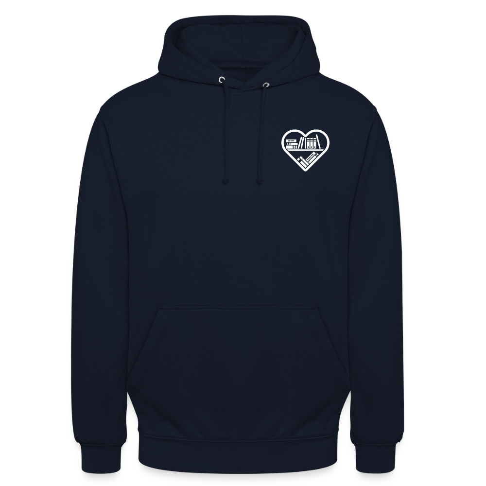buchverliebt-unisex-hoodie - Navy