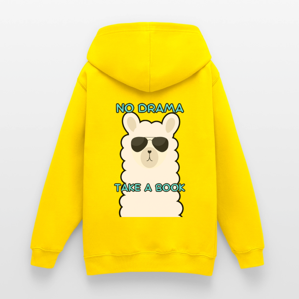 no-drama-teenager-hoodie - Gelb