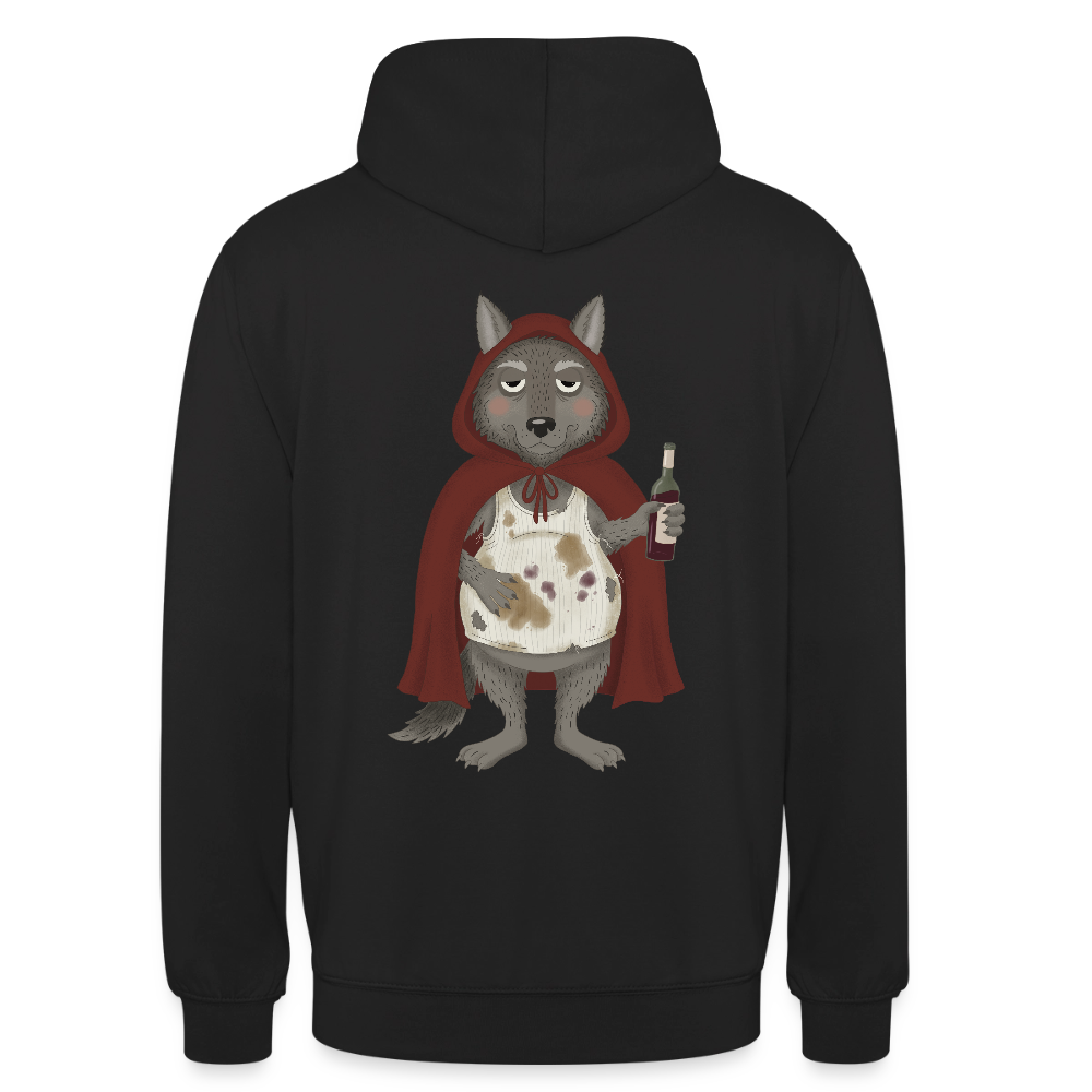 der.asoziale.wolf.unisex.hoodie - Schwarz