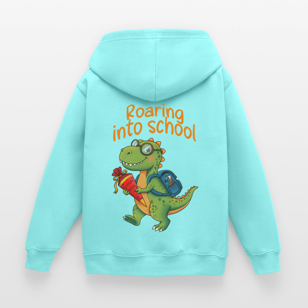 roaring-into-shool-kinder-hoodie - Pfefferminze