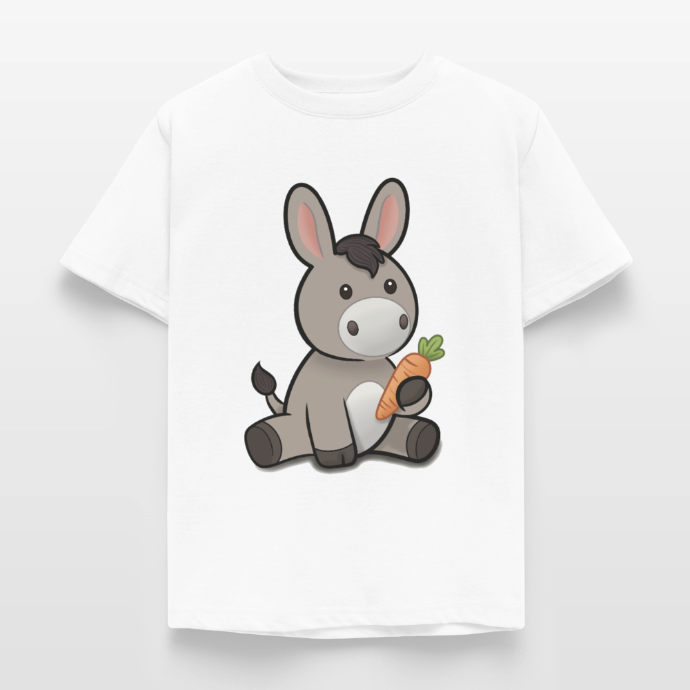 der-kleine-esel-kinder-t-shirt - Weiß