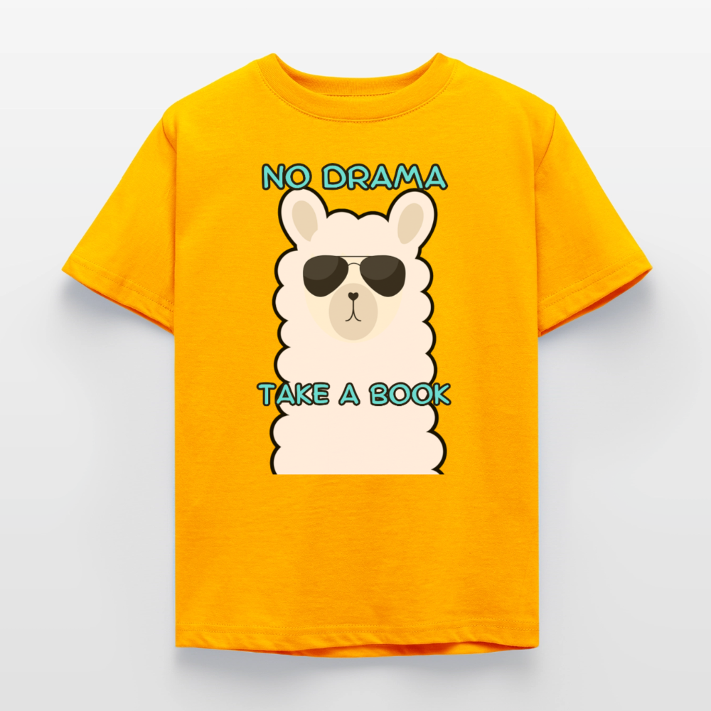 no-drama-kinder-t-shirt - Gold