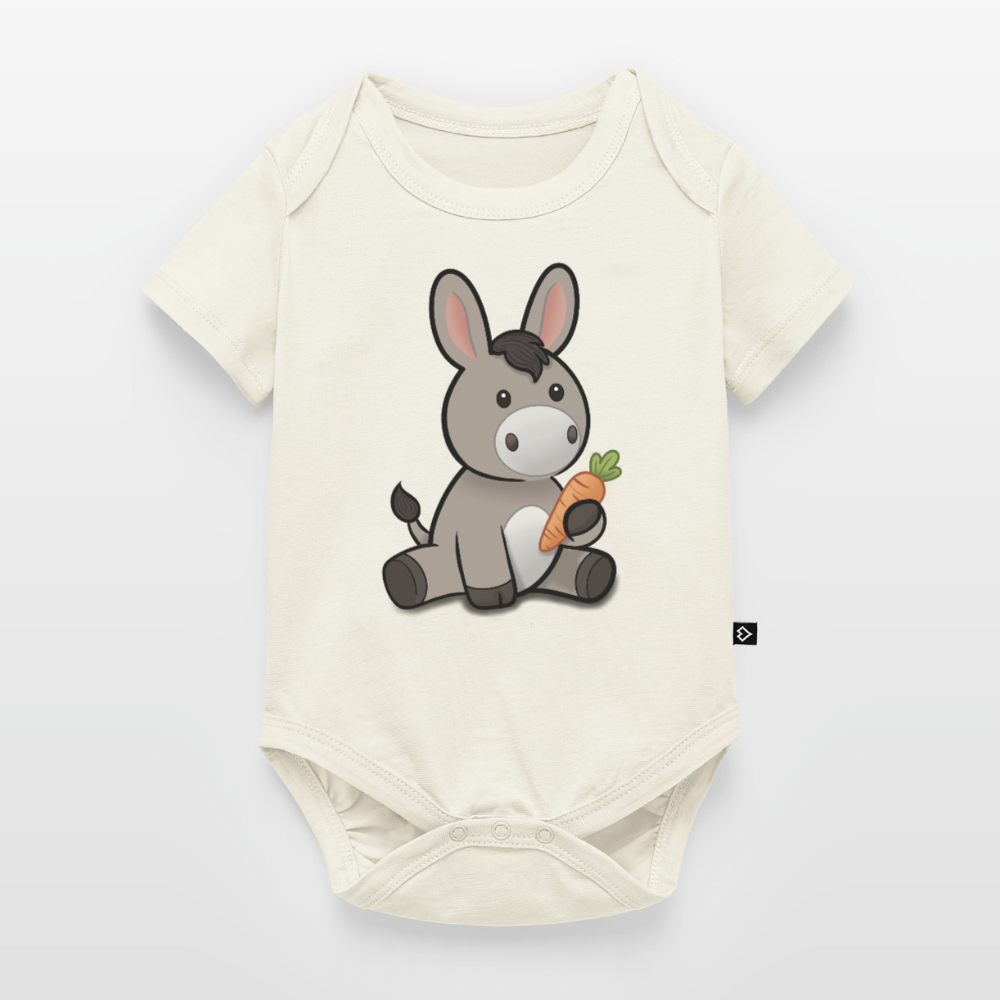 der-kleine-esel-baby-bio-body - Naturweiß