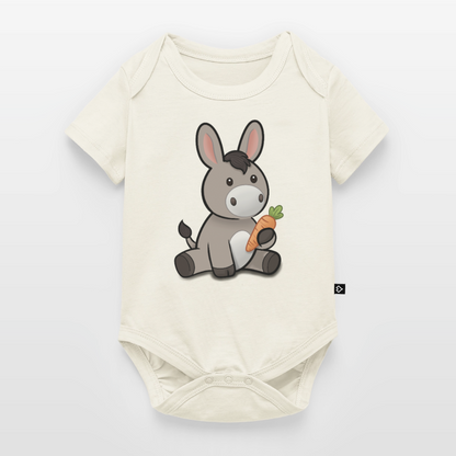 der-kleine-esel-baby-bio-body - Naturweiß