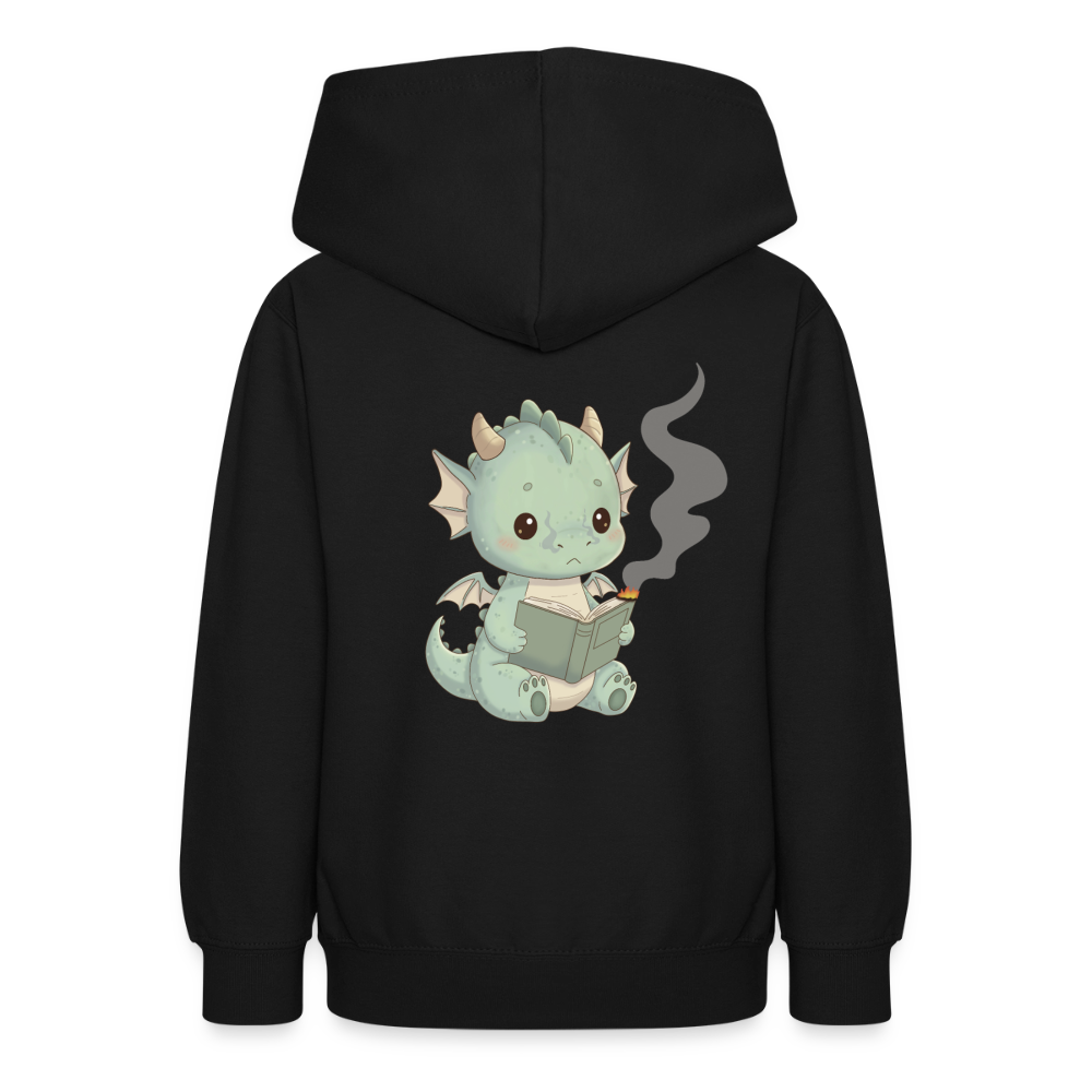 Kleiner.buecherdrache.teenager.hoodie - Schwarz