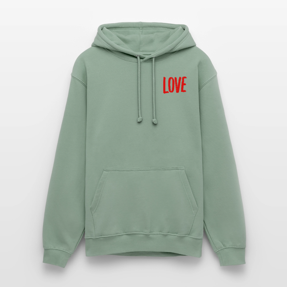 love.is.love.women.Unisex.Hoodie - Graugrün