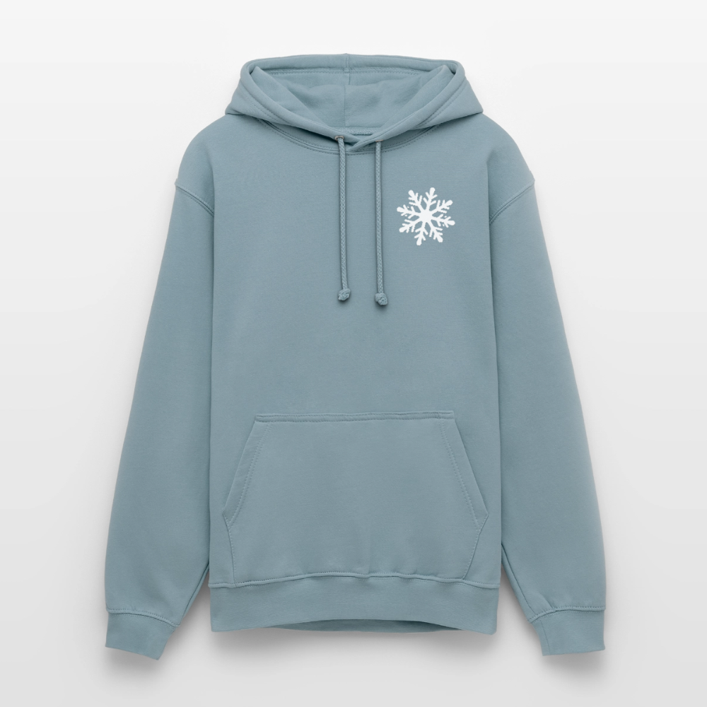 cozy.pinguin.stories.unisex.hoodie - Nebelblau