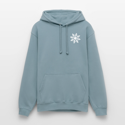 cozy.pinguin.stories.unisex.hoodie - Nebelblau