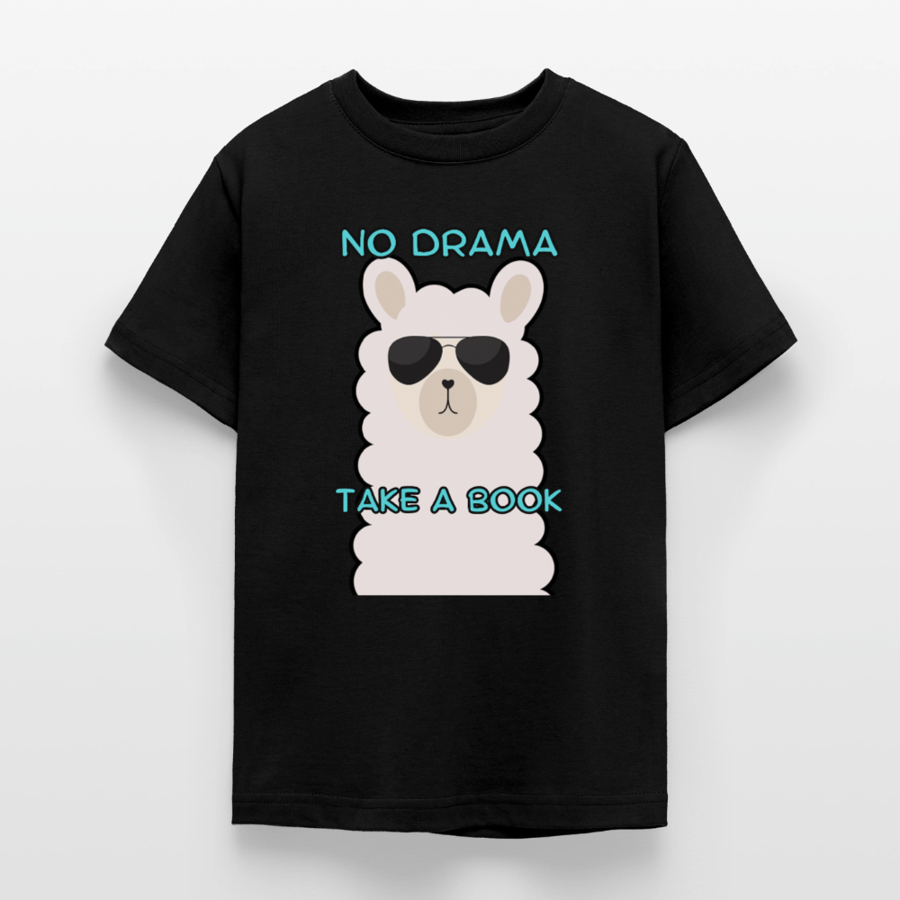 no-drama-teenager-t-shirt - Schwarz