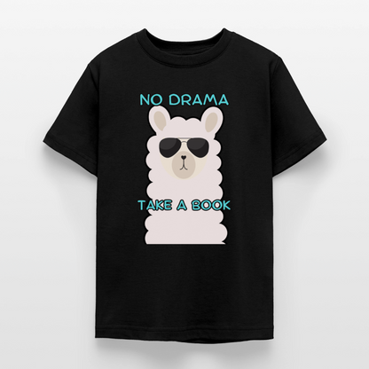 no-drama-teenager-t-shirt - Schwarz