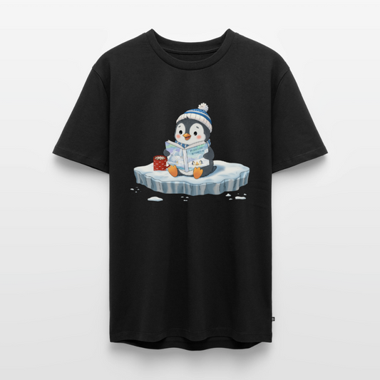 Cozy Pinguin Stories Flocke | Premium T-Shirt für Männer - Schwarz