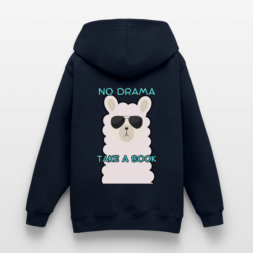 no-drama-teenager-hoodie - Navy