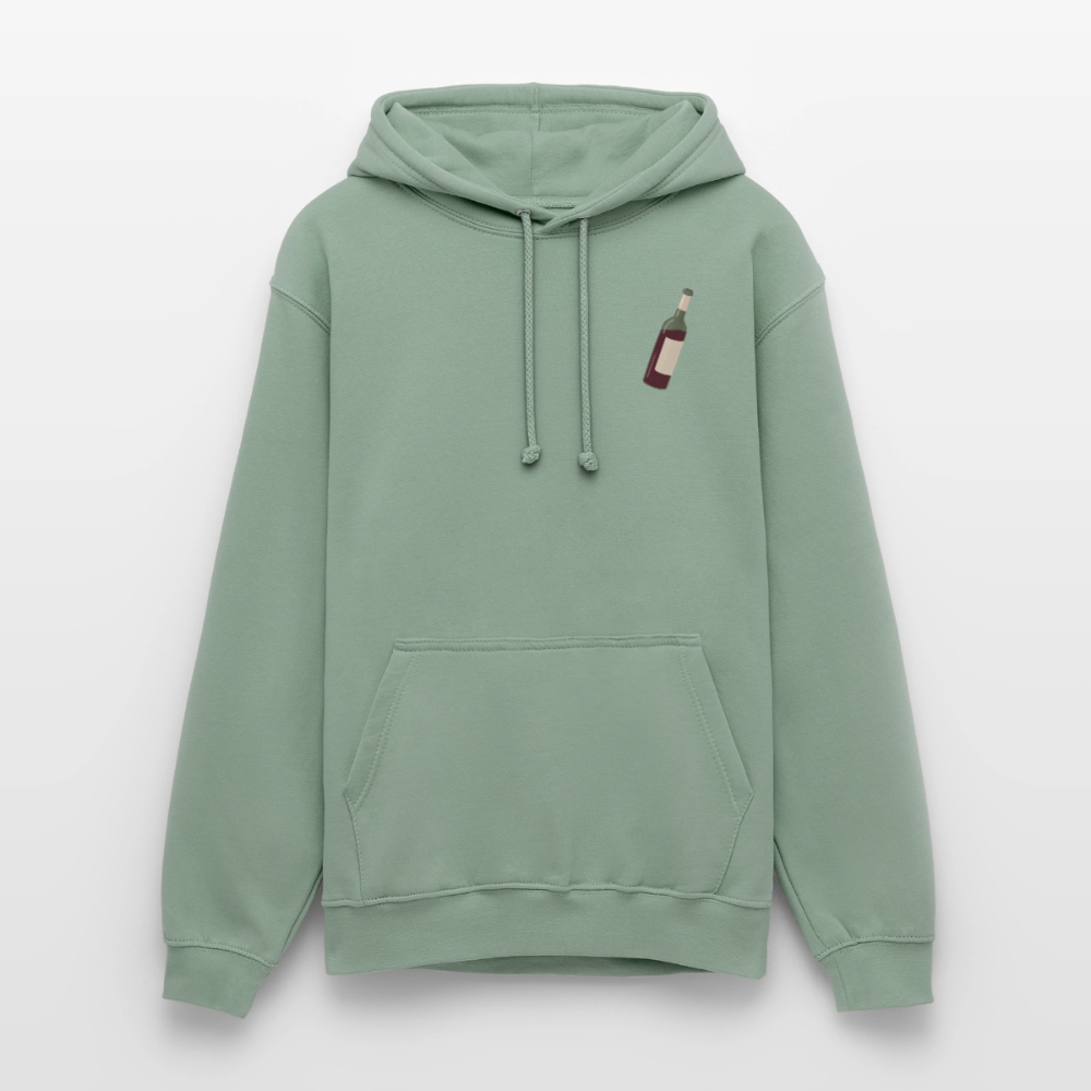 der.asoziale.wolf.unisex.hoodie - Graugrün