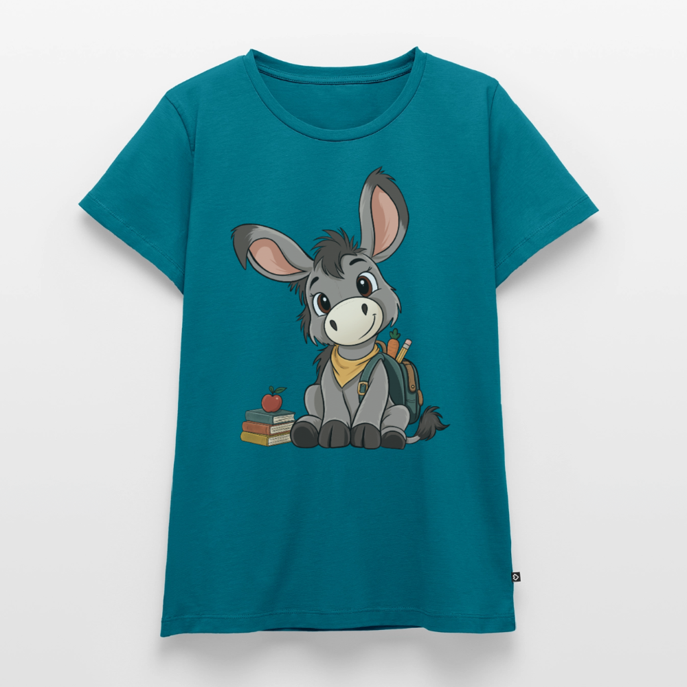 der-kleine-esel-classic-frauen-shirt - Petrol