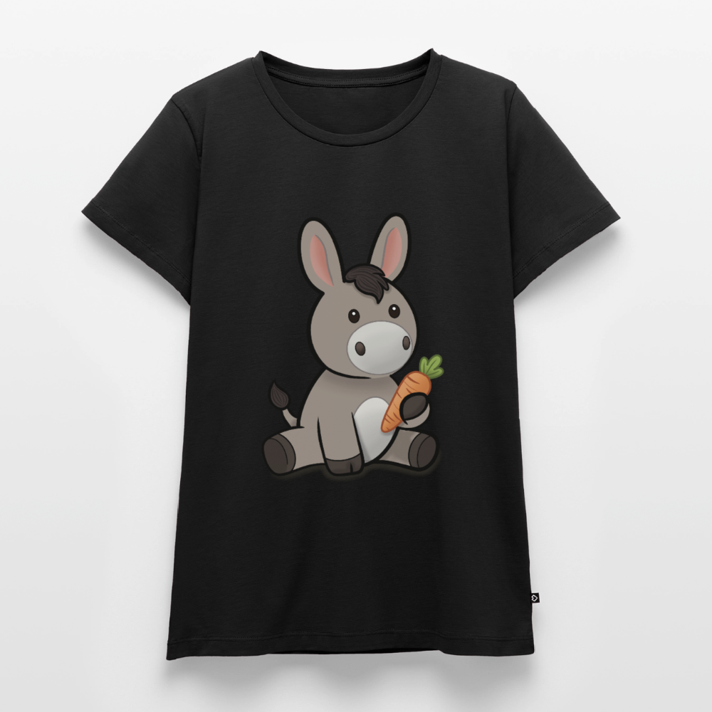 der-kleine-esel-frauen-shirt - Schwarz