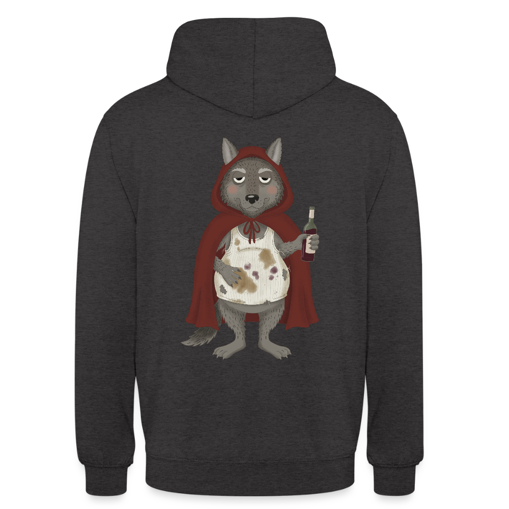 der.asoziale.wolf.unisex.hoodie - Anthrazit