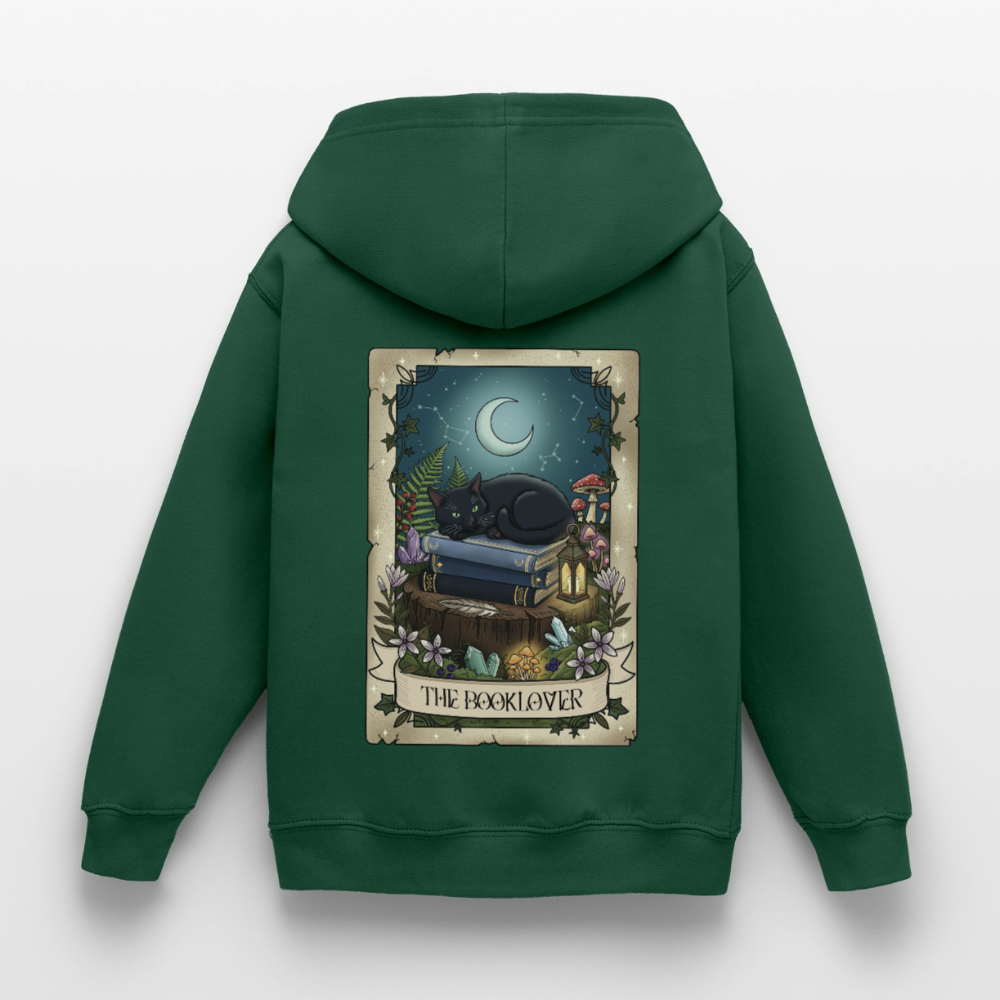 Tarotkarten-Booklover-kinder-hoodie - Flaschengrün