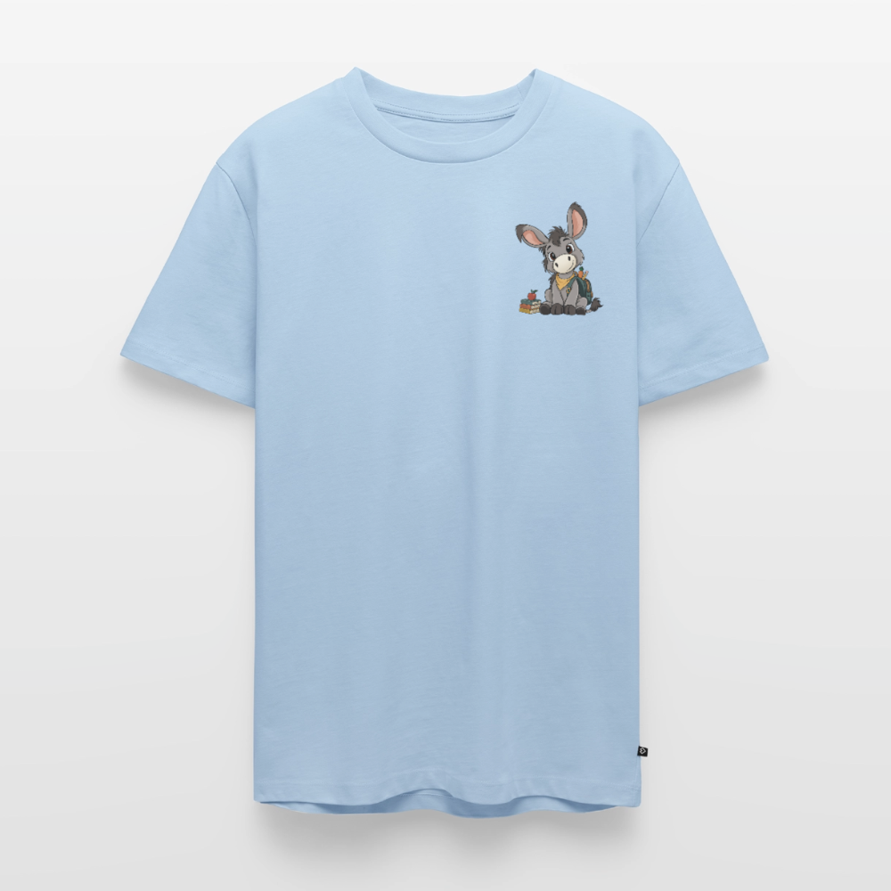 der-kleine-esel-classic-männer-shirt-pocket - Hellblau