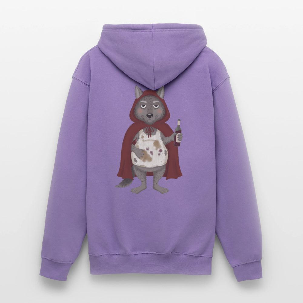 der.asoziale.wolf.unisex.hoodie - Lavendel