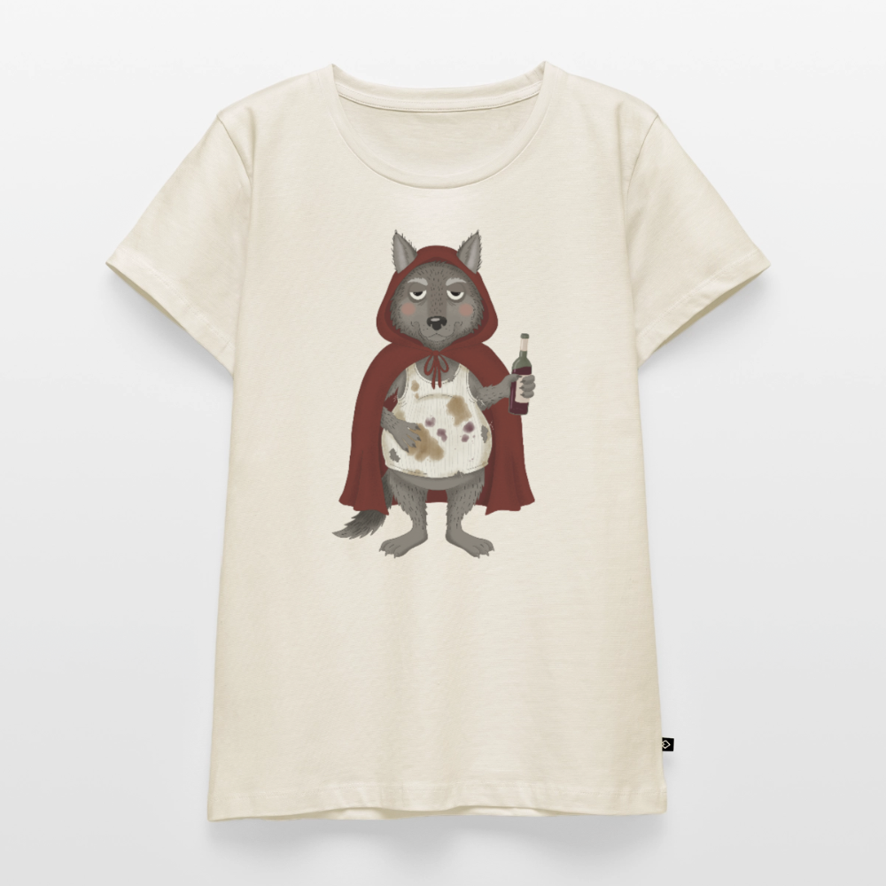 Der.asozial.wolf.frauen.shirt - Naturweiß
