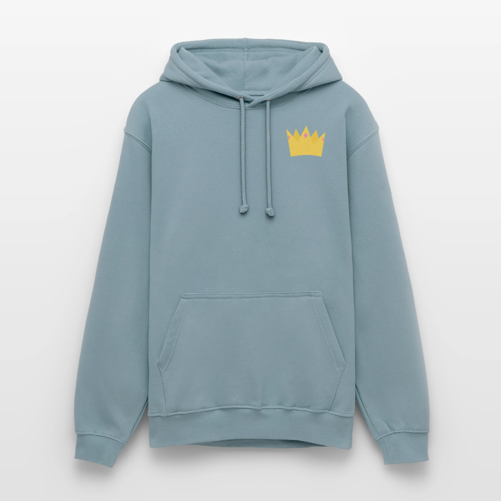 der.ungekuesste.froschkoenig.unisex.hoodie - Nebelblau