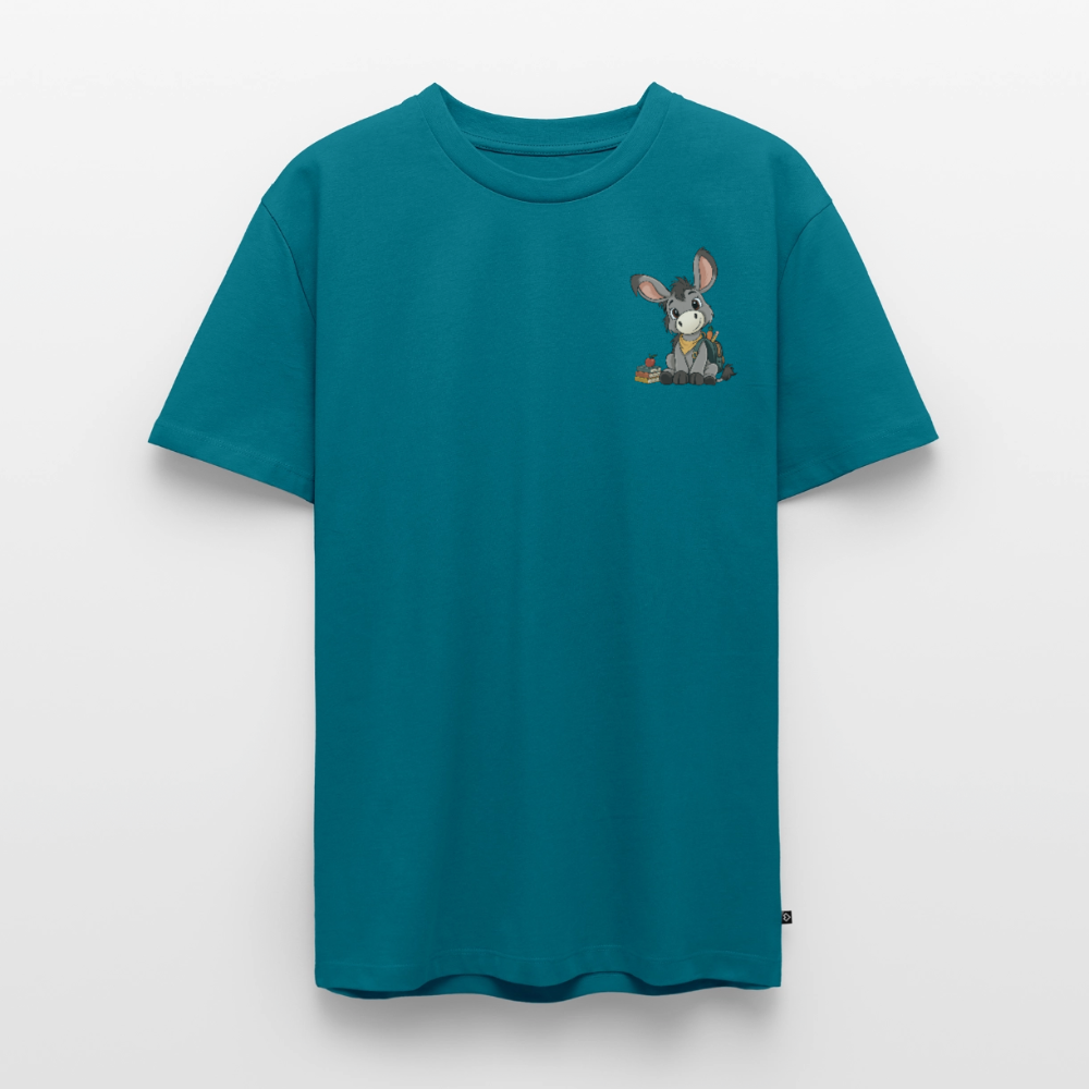 der-kleine-esel-classic-männer-shirt-pocket - Petrol