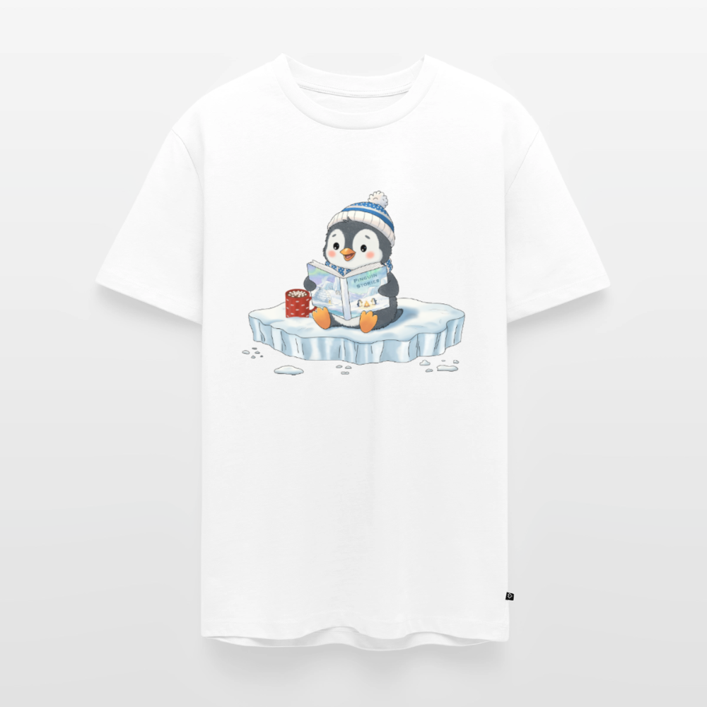 Cozy Pinguin Stories Flocke | Premium T-Shirt für Männer - Weiß