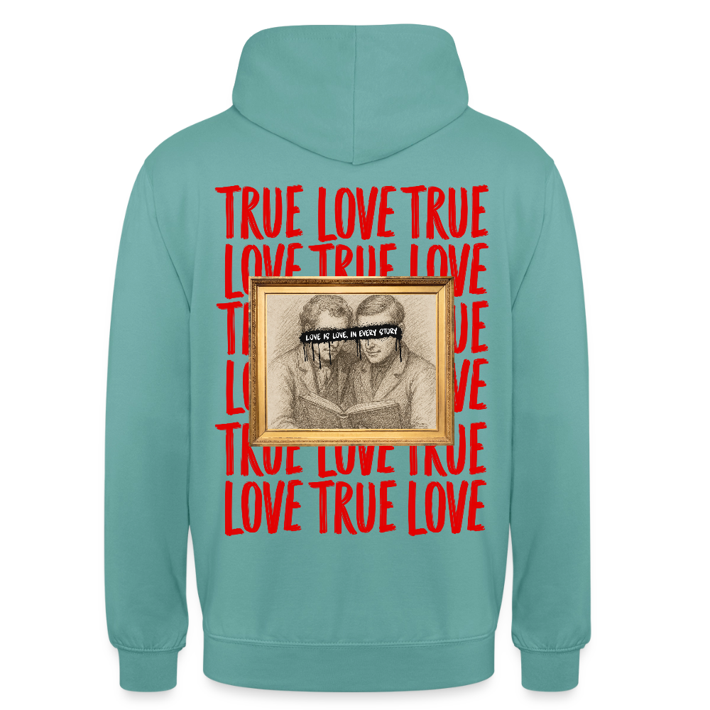 love.is.love.men.Unisex.Hoodie - Pastelltürkis