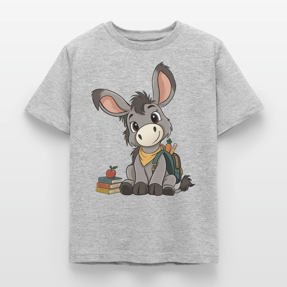 der-kleine-esel-classic-kinder-t-shirt - Grau meliert